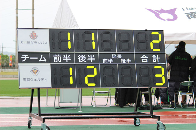 東京Vとの練習試合は2－3の敗戦。得点は奪ったが、失点の多さが響いた。