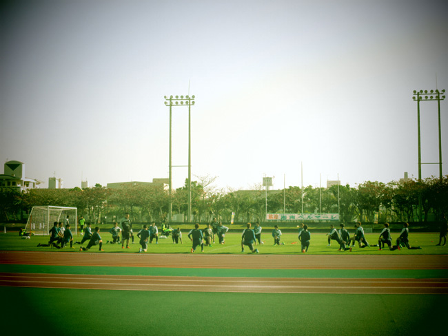 1月31日は午前にトレーニング、午後は沖縄国際大学と練習試合を行なった